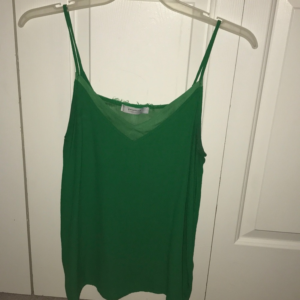 Green tank top